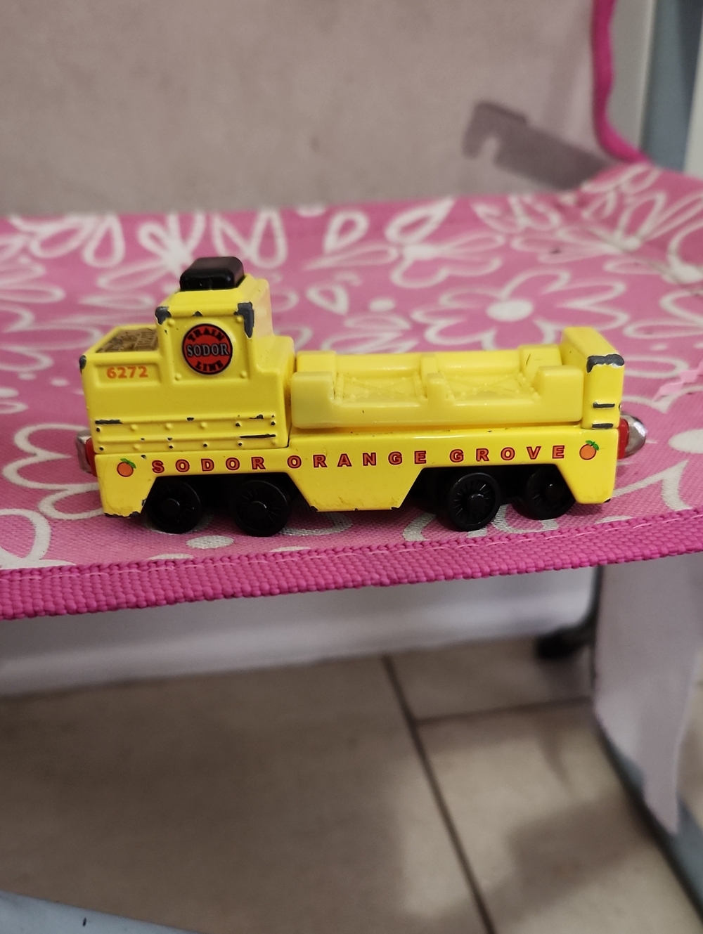 SODO Yellow Sodor Orange Grove Toy Train Engine